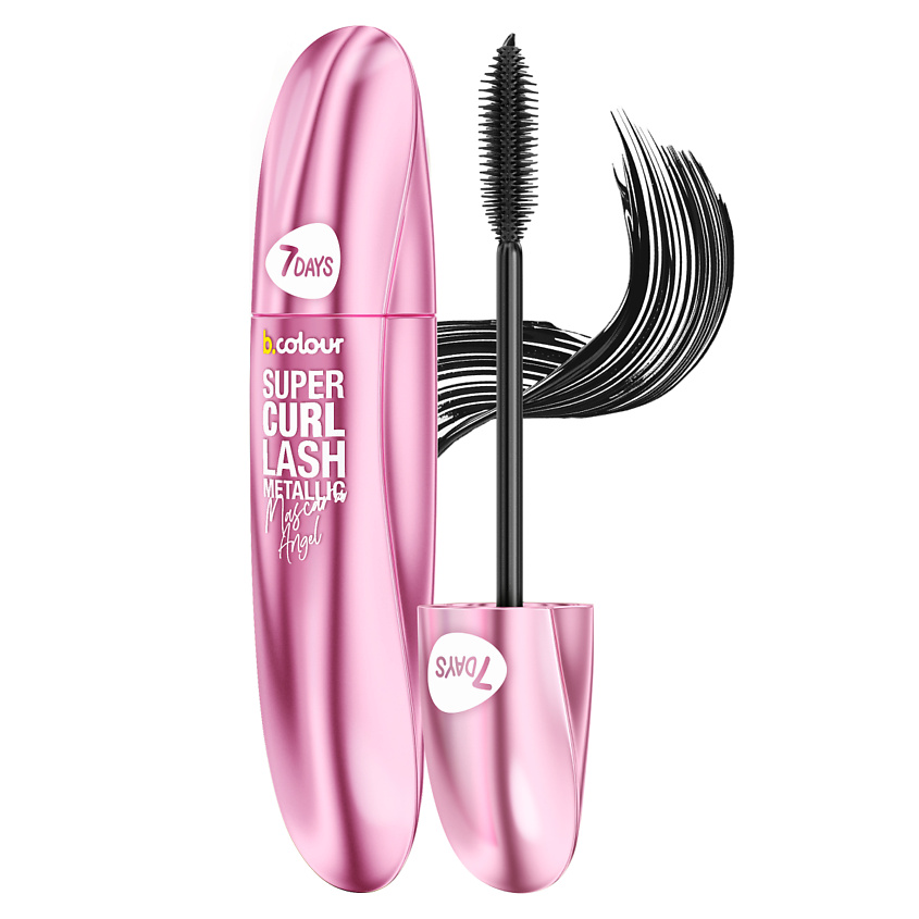 Изображение товара 7DAYS Тушь для ресниц B.COLOUR черная удлиняющая и объемная 07 Lilac