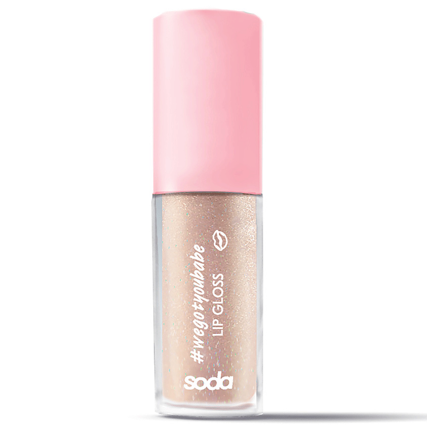 Изображение товара SODA GLITTER LIPGLOSS #wegotyoubabe БЛЕСК ДЛЯ ГУБ, 101 GOLDEN CROWN, 3,8 мл