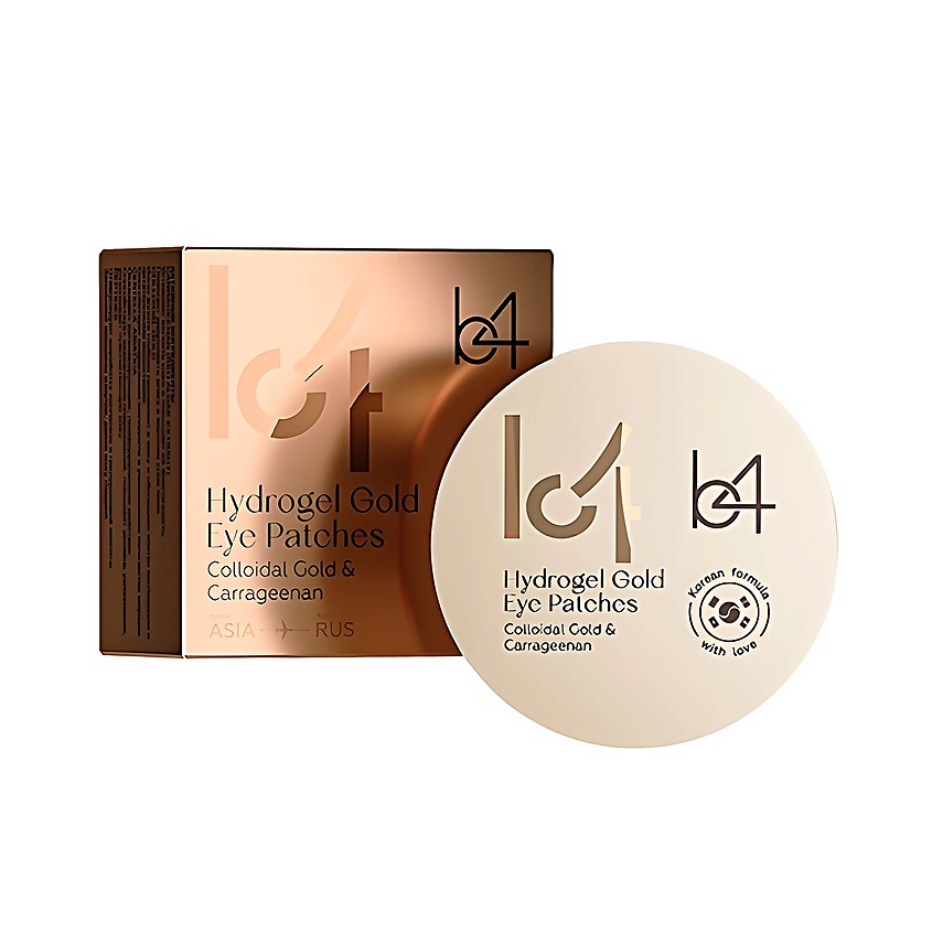 Изображение товара B4 Гидрогелевые патчи для кожи вокруг глаз с коллоидным золотом и каррагинаном, 60 шт.