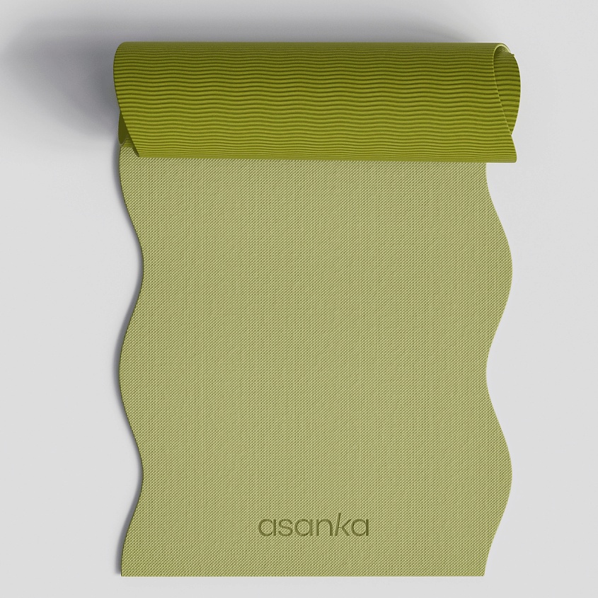 Изображение товара ASANKA Коврик для йоги и фитнеса волнистый, 1 шт.