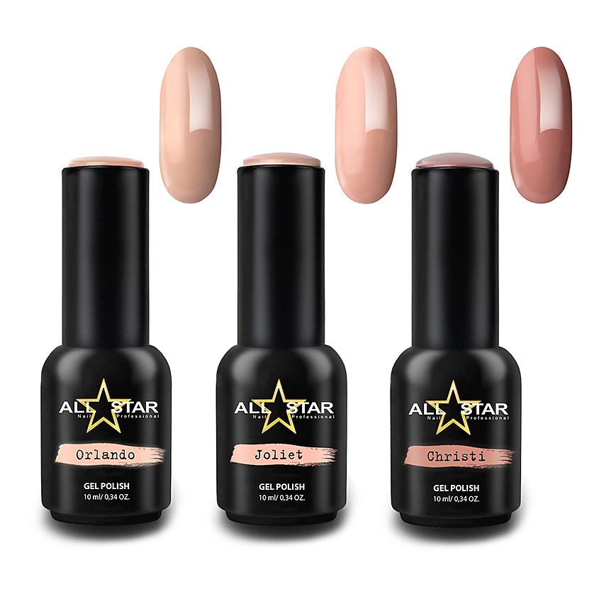 Изображение товара ALL STAR PROFESSIONAL Набор Гель-лаков для маникюра PINK PANTHER, Комбинированный