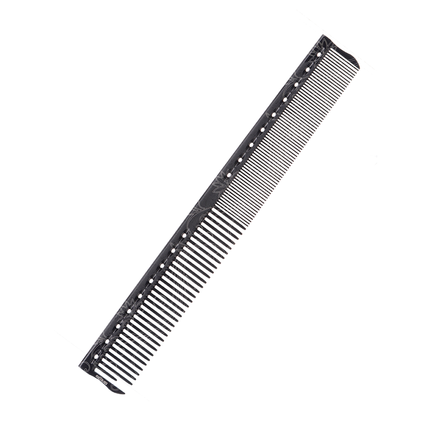 Изображение товара GRESSIO Расческа гребень парикмахерский карбоновый, черный;белый
