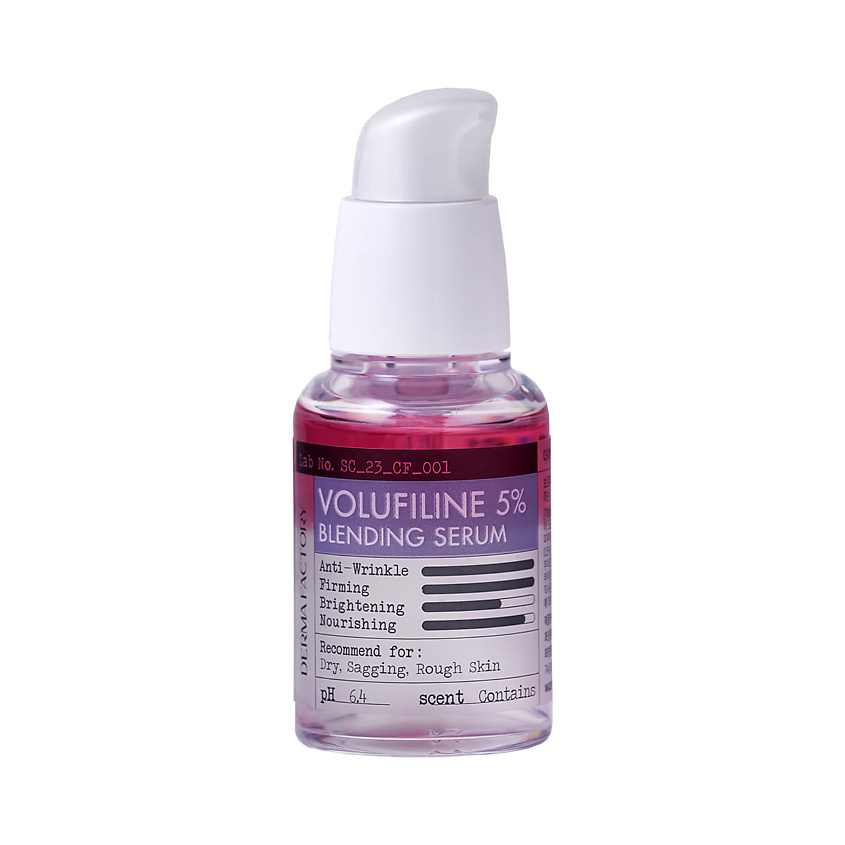 Изображение товара DERMA FACTORY Сыворотка антивозрастная с волюфилином 5% Derma Factory Volufiline 5% Blending Serum, 30 мл
