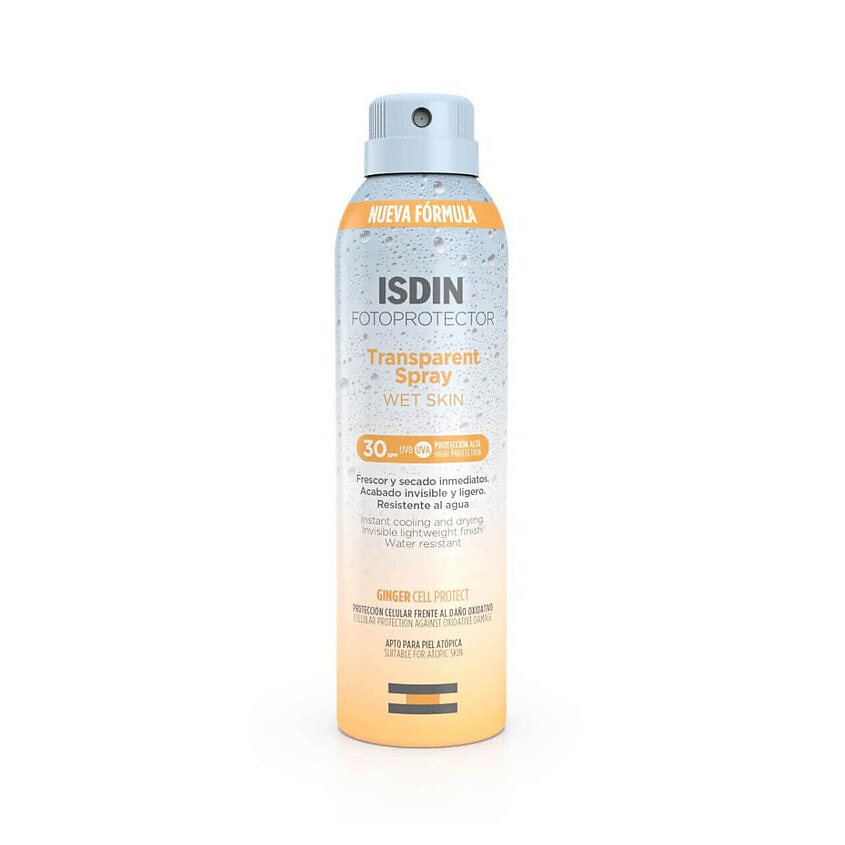 Изображение товара Солнцезащитный спрей ISDIN Wet skin SPF 30 для лица и тела 250 мл