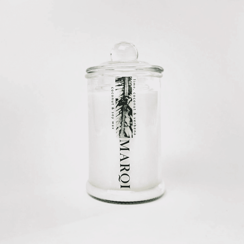 Изображение товара MARQI Свеча ароматическая "Лайм, кокос и вербена", 120 мл