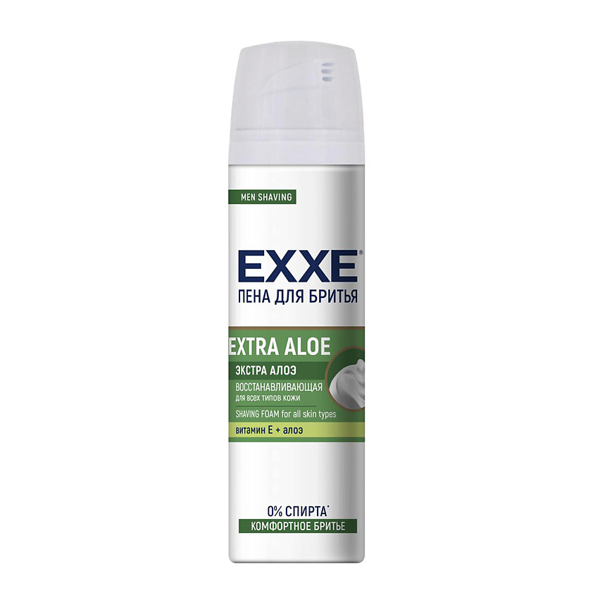 Изображение товара EXXE ПЕНА ДЛЯ БРИТЬЯ "EXTRA ALOE" ВОССТАНАВЛИВАЮЩАЯ, 200
