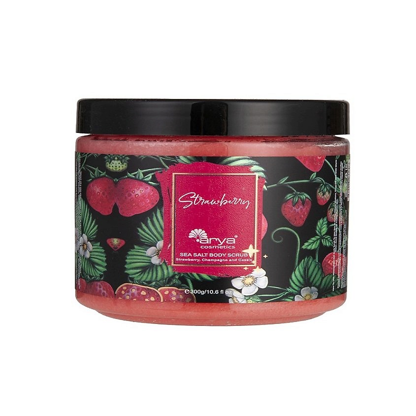 Изображение товара Скраб для тела с морской солью Strawberry 300 мл - натуральный уход и увлажнение