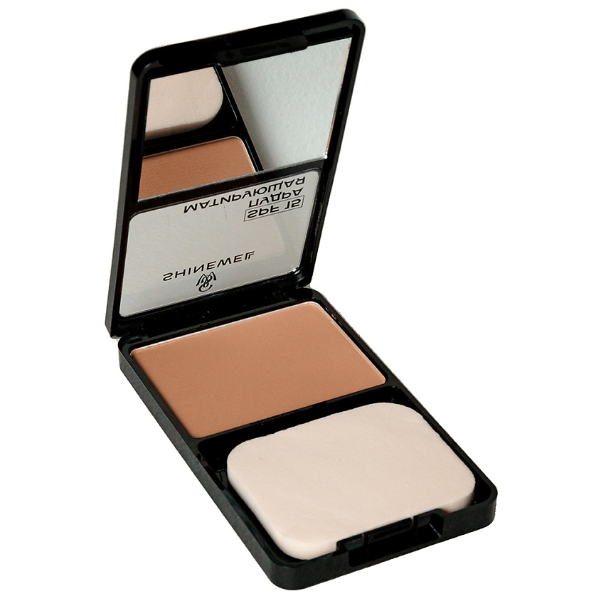 Изображение товара SHINEWELL Пудра матирующая SPF 15 компактная легкая, 04 темно-бежевый