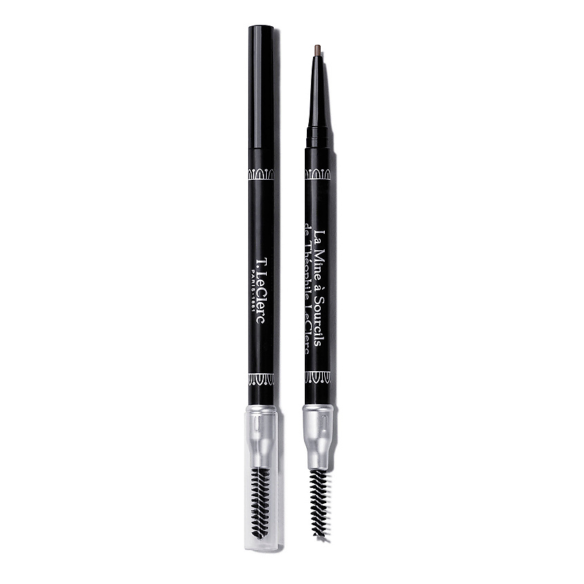 Изображение товара T.LECLERC Карандаш для бровей автоматический Theophile Eyebrow Brush & Pen, 02 Chatain, 0,14 г