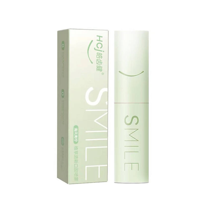 Изображение товара HCJ Спрей для полости рта с растительными экстактами, аромат "Морской бриз и лайм", 8 мл; аромат: мята и лайм