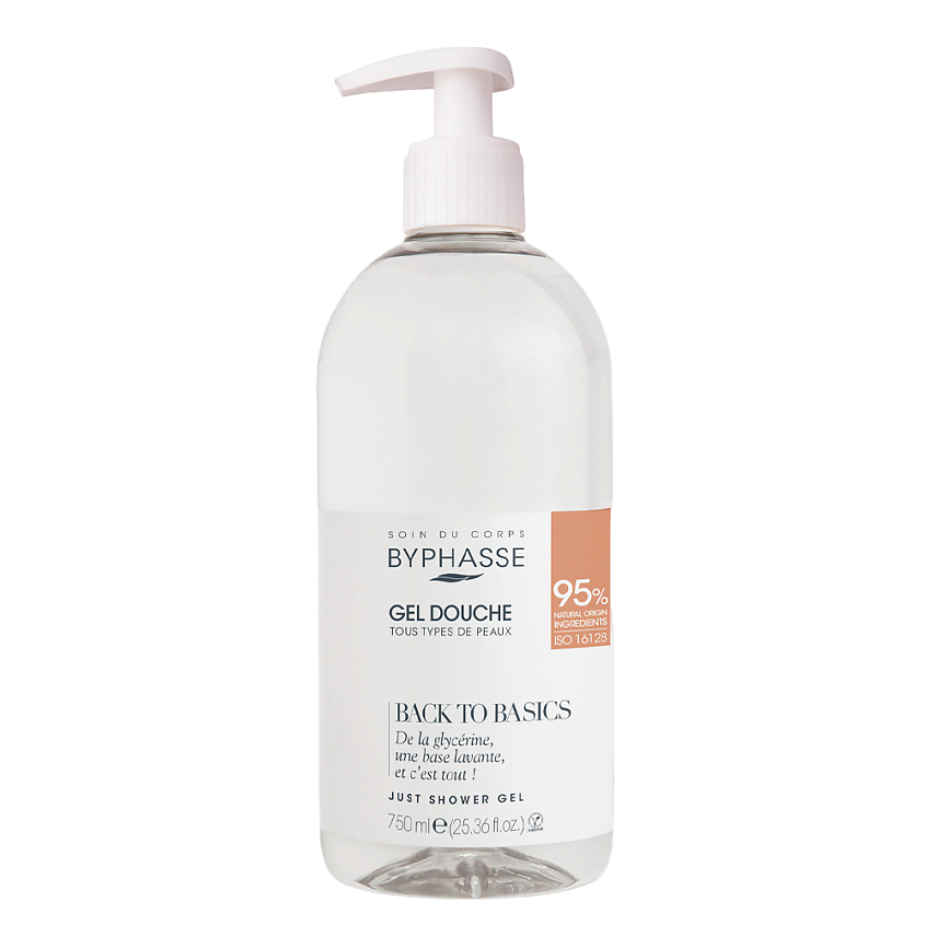 Изображение товара BYPHASSE Гель для душа BACK TO BASICS для всех типов кожи, 750 мл