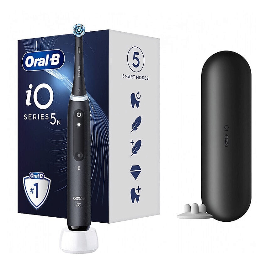 Изображение товара ORAL-B iO Series 5 Matte Black Электрическая зубная щетка с ИИ и 5 программами чистки
