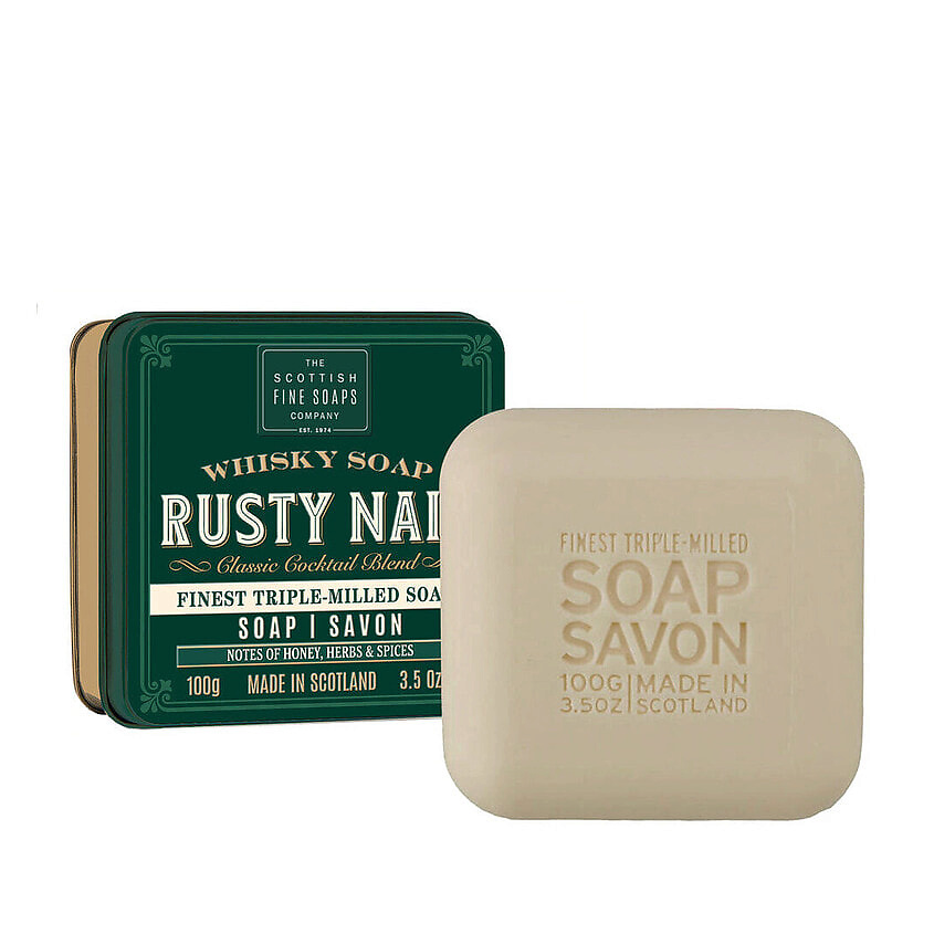 Изображение товара SCOTTISH FINE SOAPS Мыло в декоративной мыльнице Rusty Nail In A Tin, 100 г