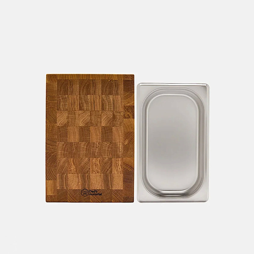 Изображение товара DAD`S MATERIAL Разделочная доска с торцевым выдвижным контейнером размер M, 1 шт