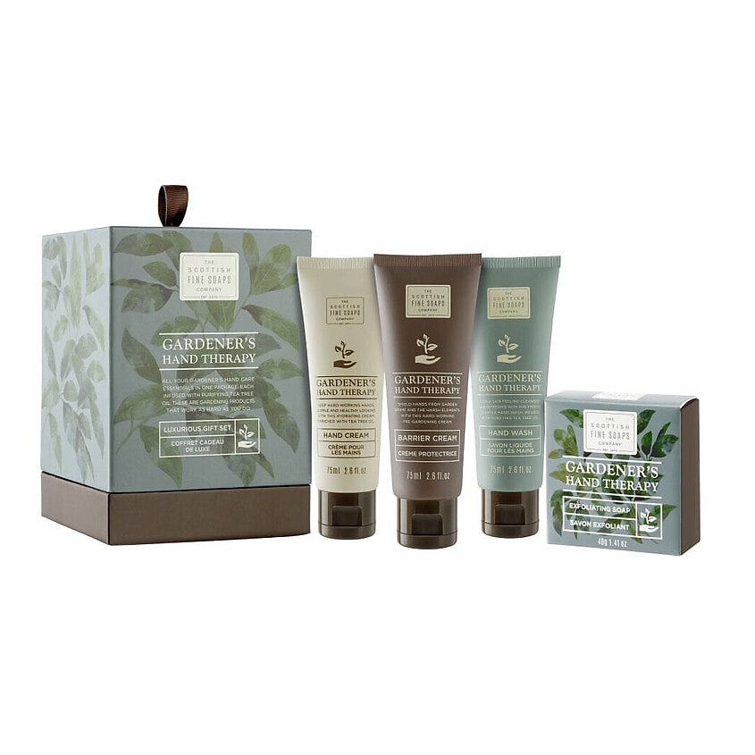 Изображение товара SCOTTISH FINE SOAPS Набор Gardener's Hand Therapy Luxurious Gift Set, 3 x 75 мл + 40 г