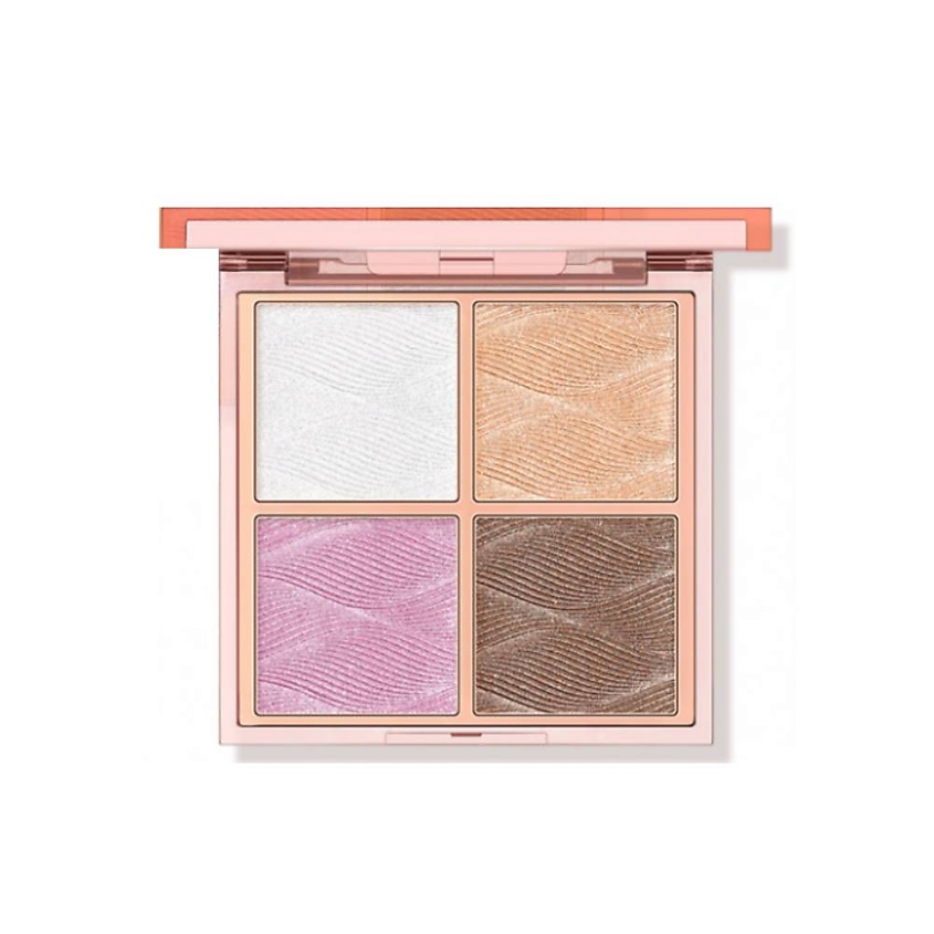 Изображение товара Пудра-хайлайтер O.TWO.O 4 цвета мерцание водостойкий для лица