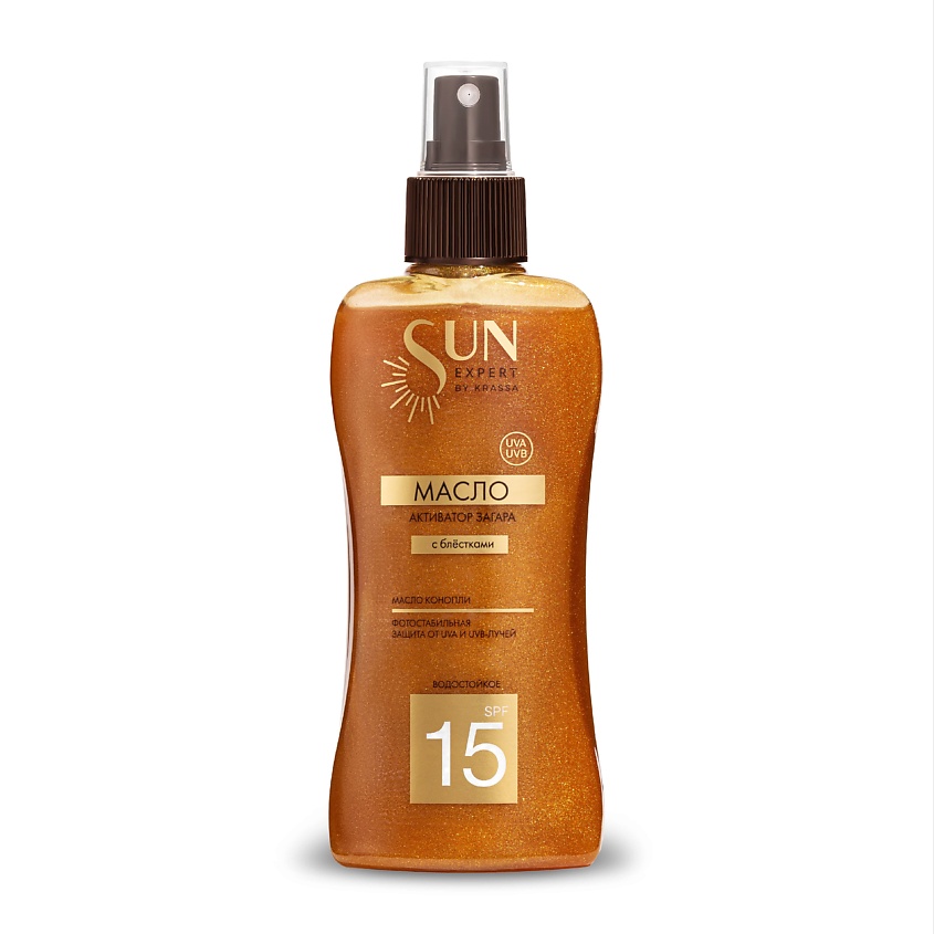 Изображение товара KRASSA SUN EXPERT Масло для безопасного загара SPF 50 с маслом Маной, 180 мл