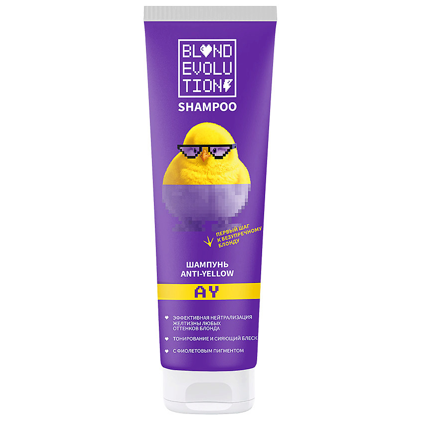 Изображение товара ТОНИКА Шампунь оттеночный Anti-Yellow Blondevolution, 250 мл