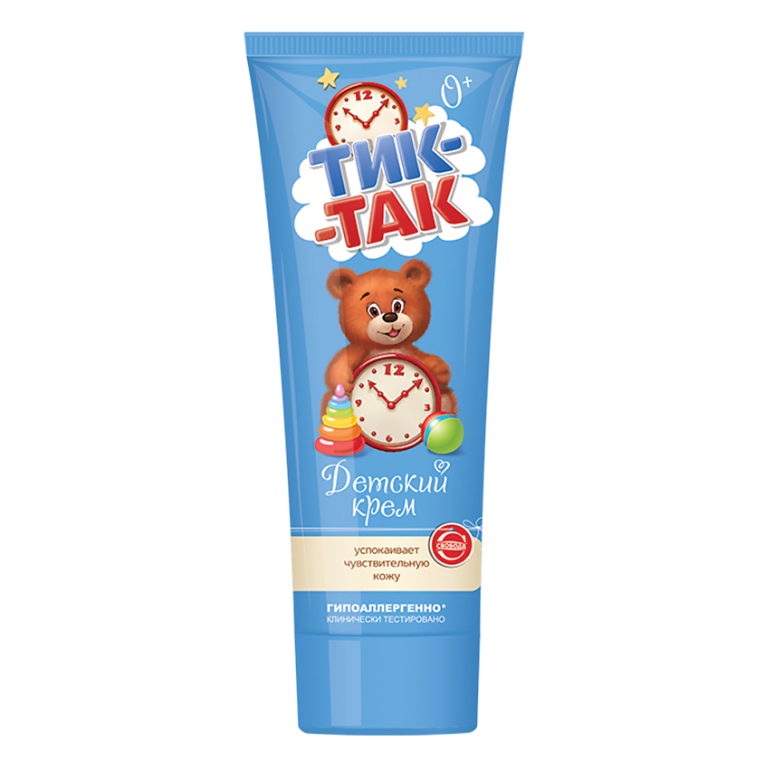 Изображение товара Крем Тик-Так для лица в тубе 75 г натуральный детский и взрослый уход
