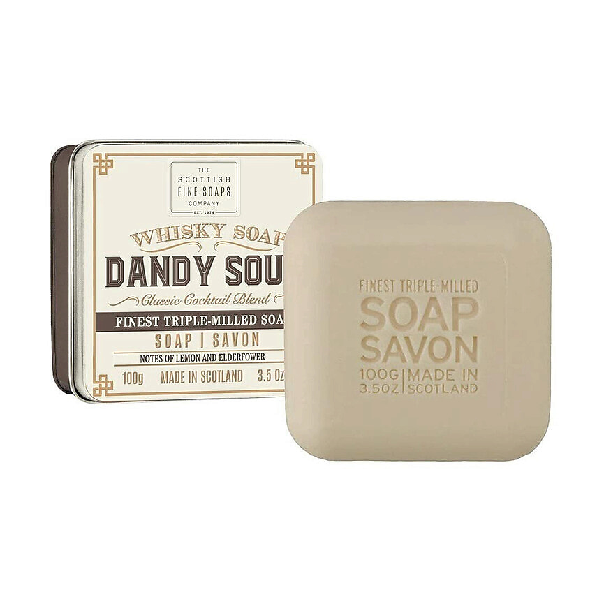 Изображение товара SCOTTISH FINE SOAPS Мыло в декоративной мыльнице Dandy Sour In A Tin, 100 г