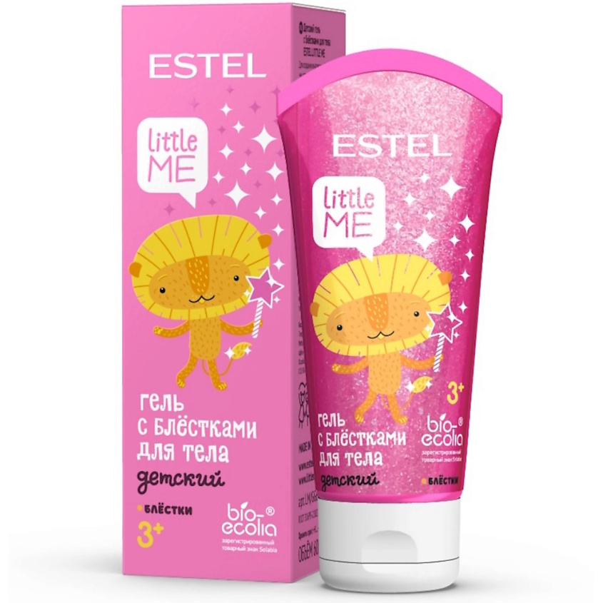 Изображение товара Детский гель с блестками ESTEL LITTLE ME 60 мл для тела и лица
