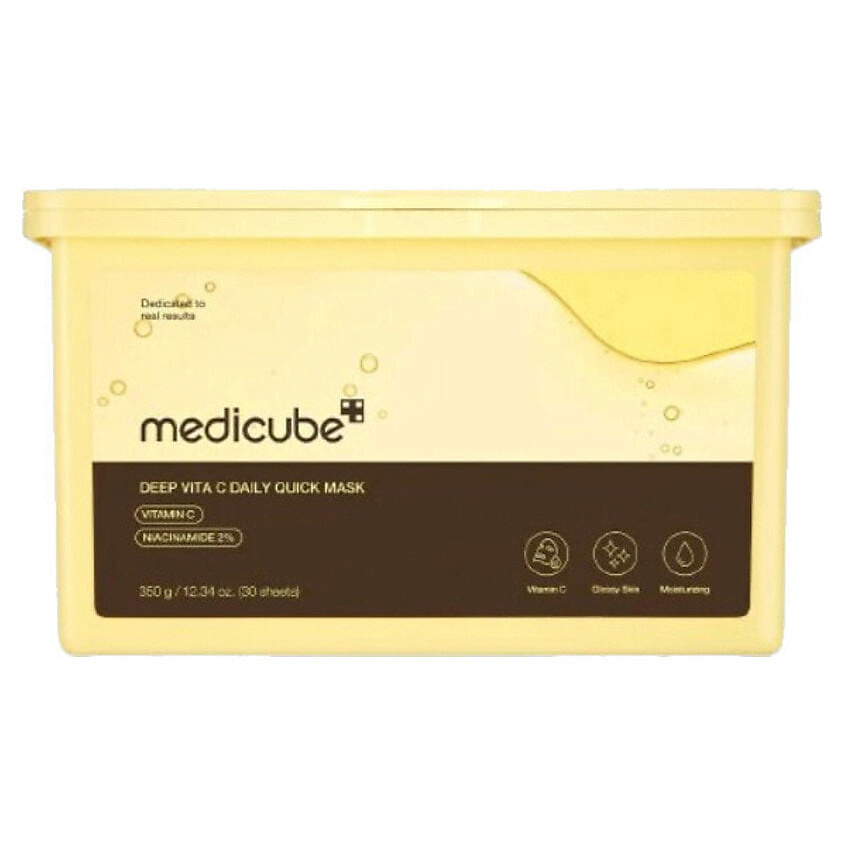 Изображение товара MEDICUBE Витаминная маска для лица Deep Vita C Daily Quick Sheet Mask, 30 шт