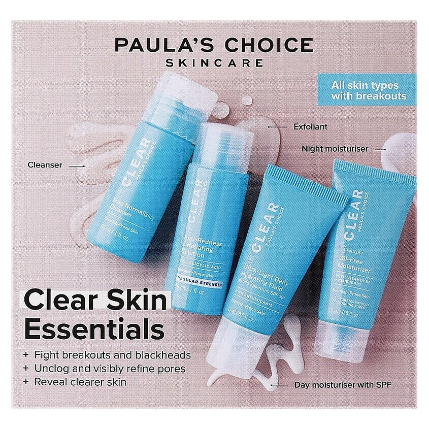 Изображение товара Набор средств для лица PAULA'S CHOICE Clear Skin Essentials 30 мл + 15 мл