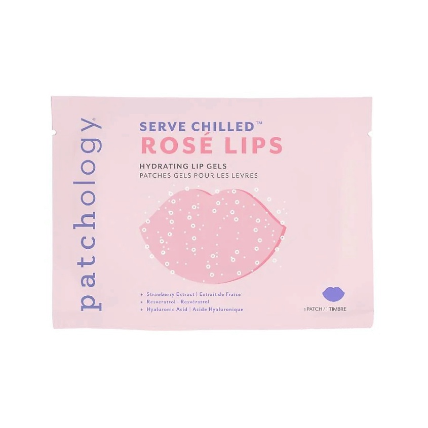 Изображение товара PATCHOLOGY Увлажняющие гидрогелевые патчи для губ Serve Chilled Rose Lip Gels, 1 шт.