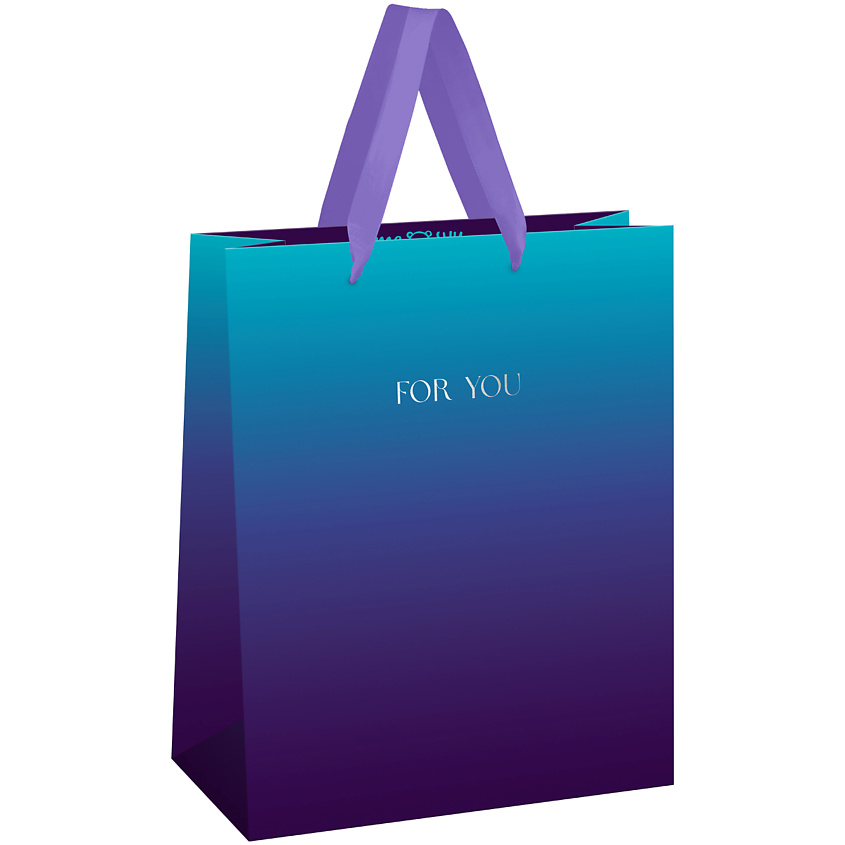 Изображение товара Подарочный пакет MESHU Intense gradient 26x32 см с фольгой и матовой ламинацией