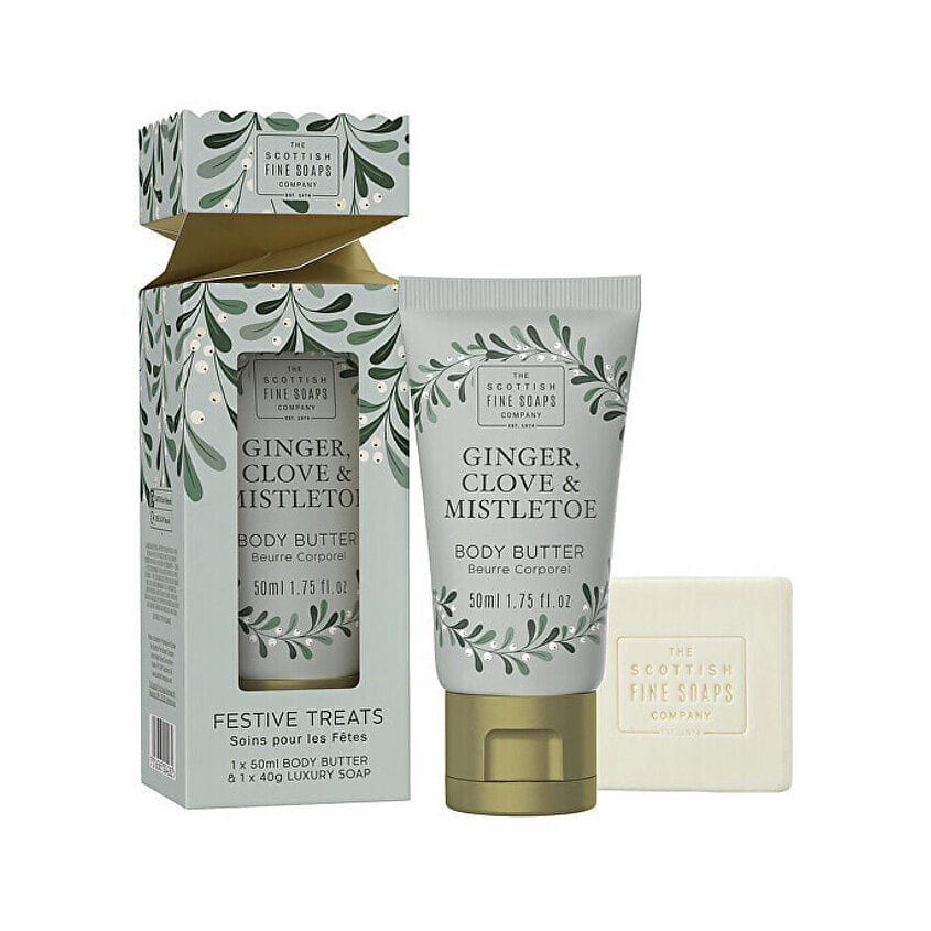 Изображение товара SCOTTISH FINE SOAPS Набор Festive Treats Ginger, Clove & Mistletoe Mini Gift Set, 50 мл + 40 г