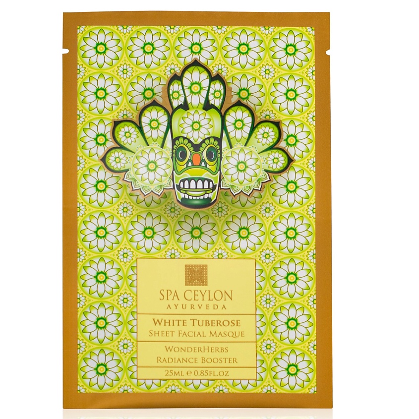Изображение товара SPA CEYLON Тканевая маска для лица "БЕЛАЯ ТУБЕРОЗА", 25 мл