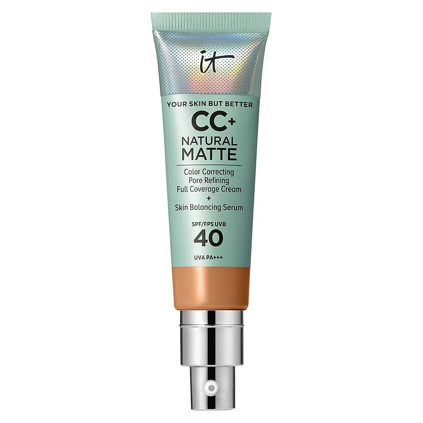 Изображение товара IT COSMETICS CC+ крем с матовым финишем и SPF40 Your Skin But Better Natural Matte, Tan Cool