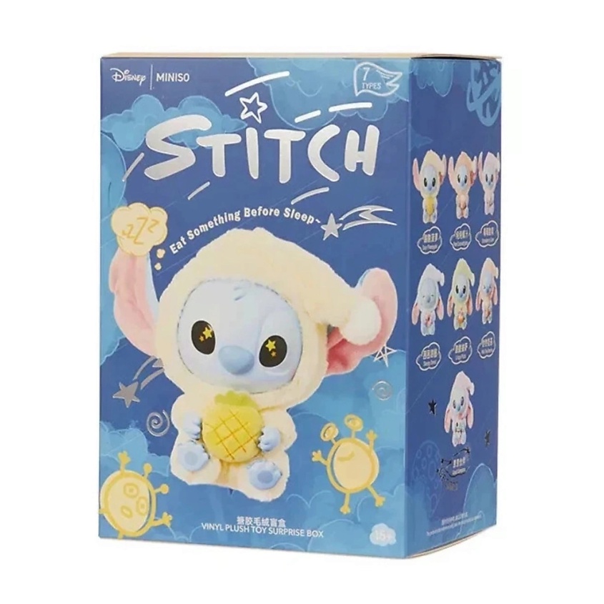 Изображение товара MINISO Брелок-игрушка Stitch Eat Something Before Sleep в слепой упаковке, 1 шт.