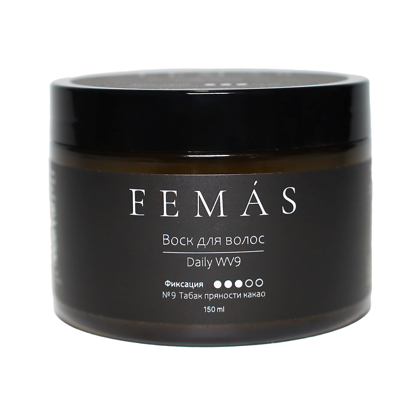 Изображение товара FEMAS Воск для волос Daily - стильный мужской стайлинг с тремя уровнями фиксации