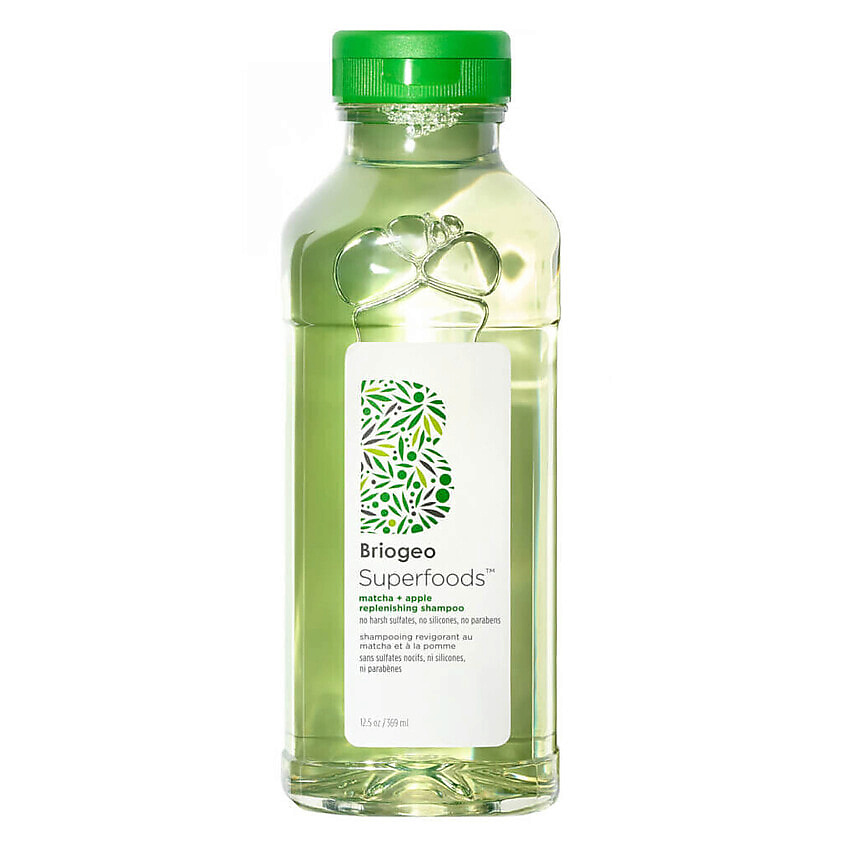 Изображение товара BRIOGEO Шампунь Be Gentle, Be Kind Matcha + Apple Replenishing Superfood Shampoo, 369 мл