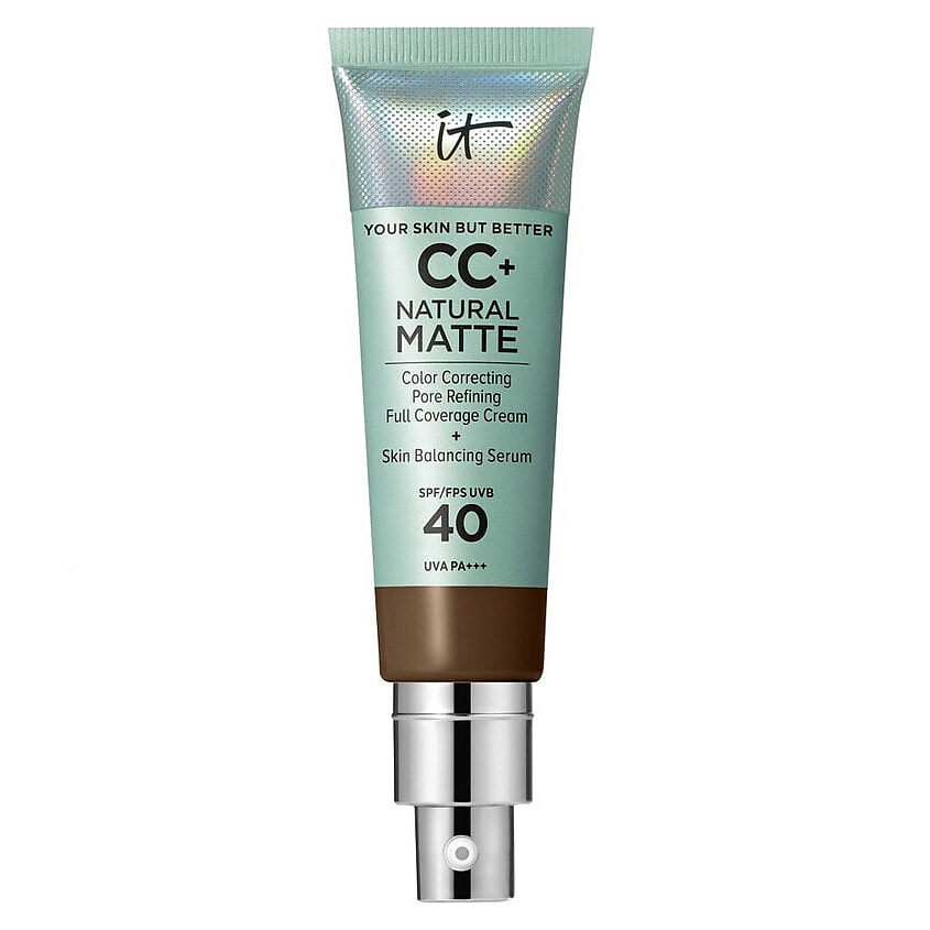 Изображение товара IT COSMETICS CC+ крем с матовым финишем и SPF40 Your Skin But Better Natural Matte, Neutral Deep