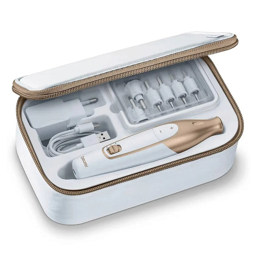 Изображение товара BEURER Набор для маникюра и педикюра MP64, Белый, золотой