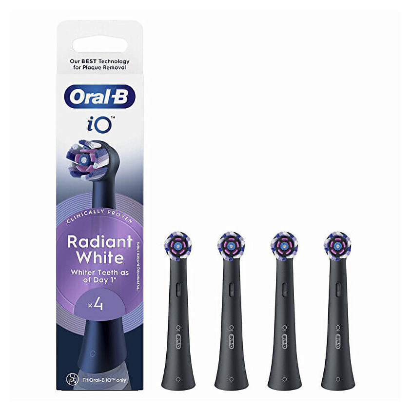 Изображение товара ORAL-B Насадки iO Radiant White для электрической зубной щетки, 4 шт.
