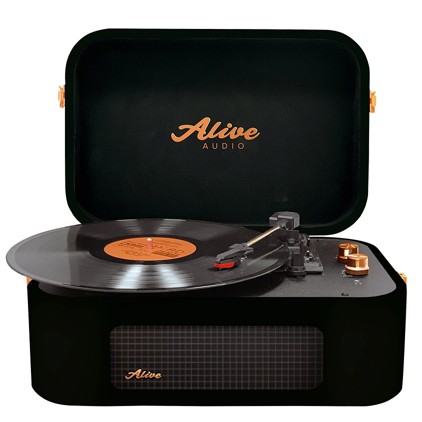 Изображение товара ALIVE AUDIO Виниловый проигрыватель STORIES Glam Noir c Bluetooth, 1 шт.