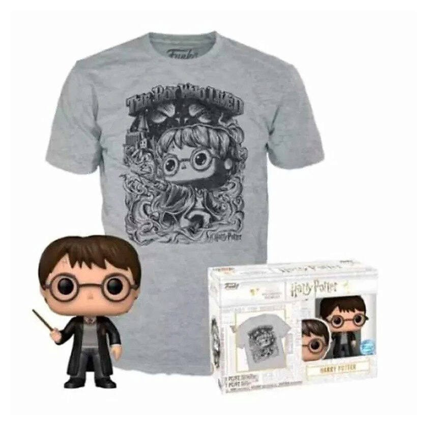 Изображение товара Футболка Harry Potter с коротким рукавом и фигуркой от Funko унисекс
