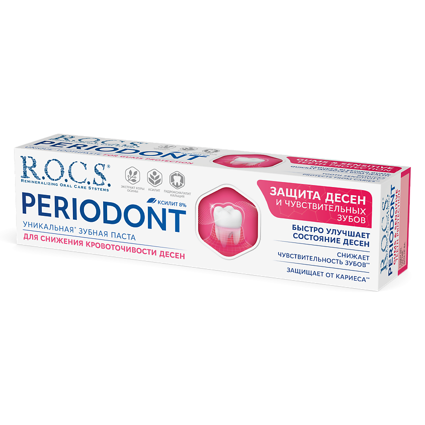 Изображение товара ROCS Зубная паста Periodont для ухода за деснами и чувствительными зубами 91 г
