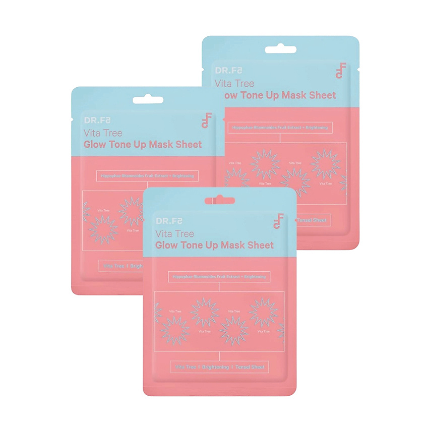 Изображение товара DR.F5 Витализирующая маска для выравнивания тона и сияния, 3 шт.