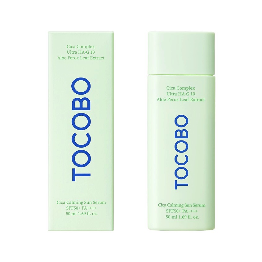 Изображение товара TOCOBO Сыворотка для лица CICA солнцезащитная с успокаивающим эффектом SPF50+, 1 шт.