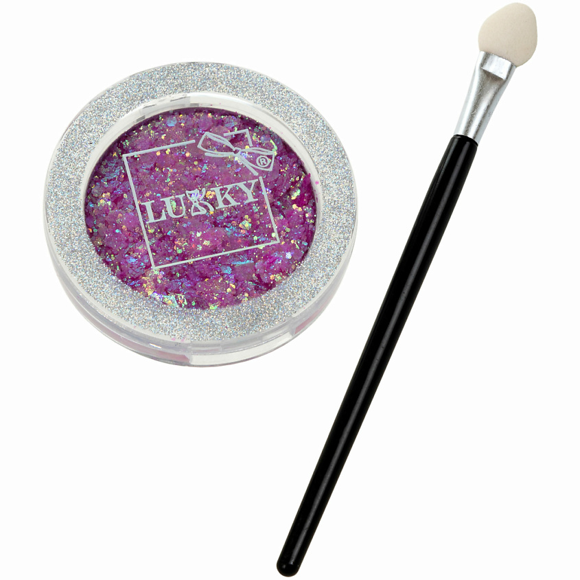 Изображение товара LUKKY Гель-тени для век с блестками, Розовый