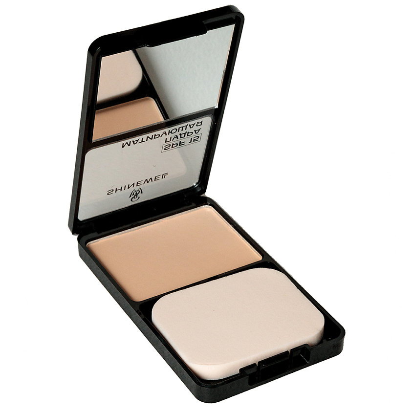 Изображение товара Пудра матирующая Shinewell SPF 15 компактная легкая для лица
