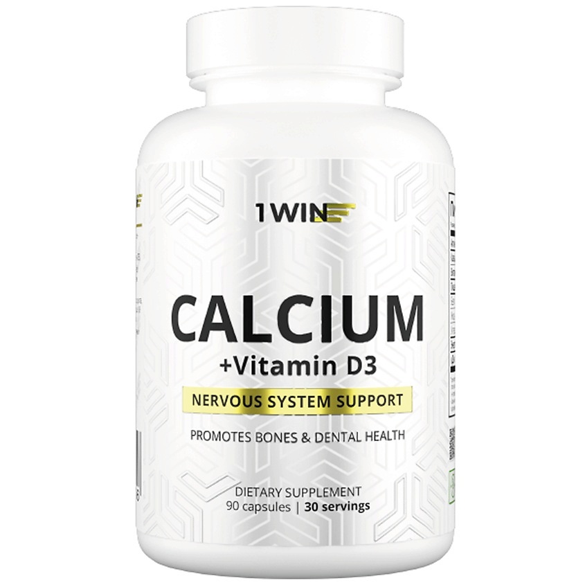 Изображение товара 1WIN Кальций Calcium + D3, 90 капсул