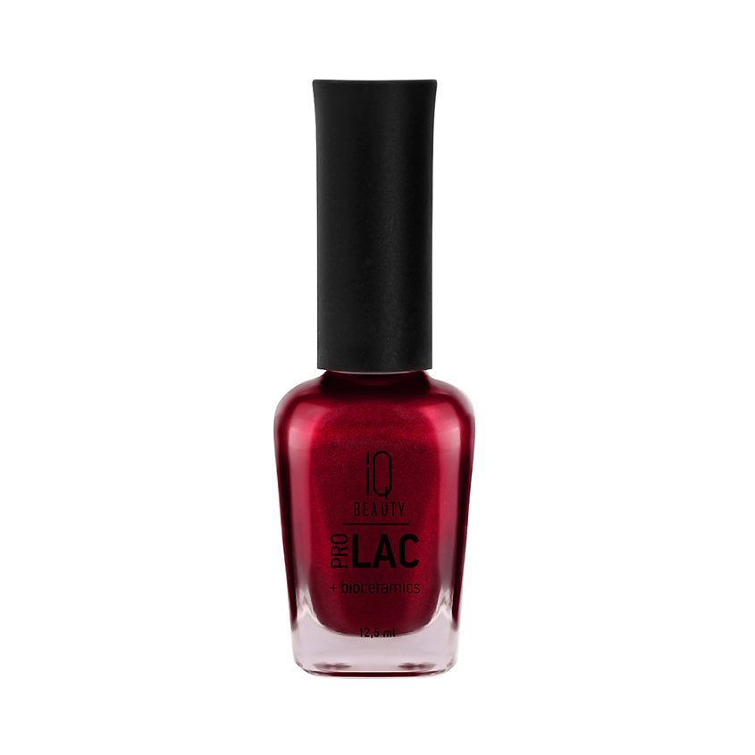 Изображение товара IQ BEAUTY Лак для ногтей укрепляющий с биокерамикой PROLAC+bioceramics, Красный
