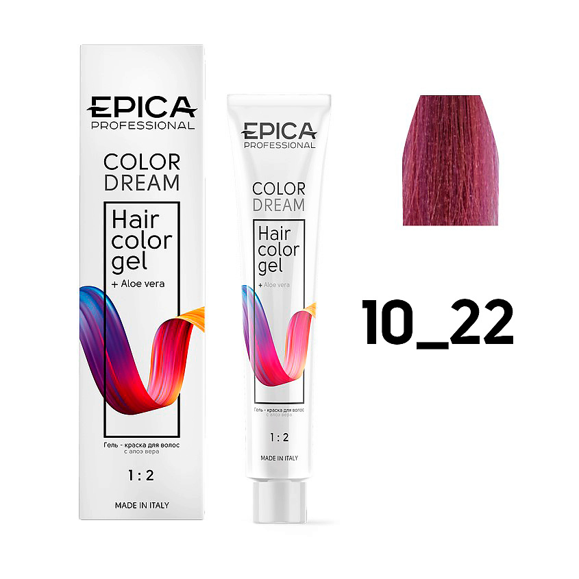 Изображение товара EPICA PROFESSIONAL Гель-краска Colordream, 10.22 светлый блондин фиолетовый интенсивный 100 мл