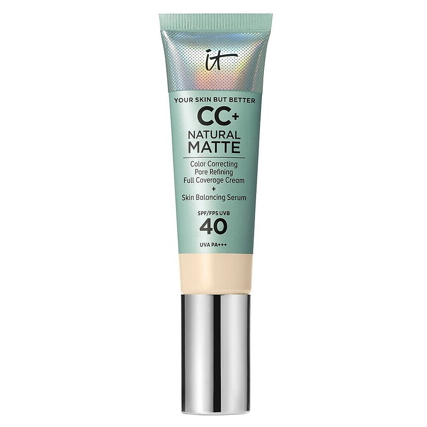 Изображение товара IT COSMETICS CC+ крем с матовым финишем и SPF40 Your Skin But Better Natural Matte, Fair Warm
