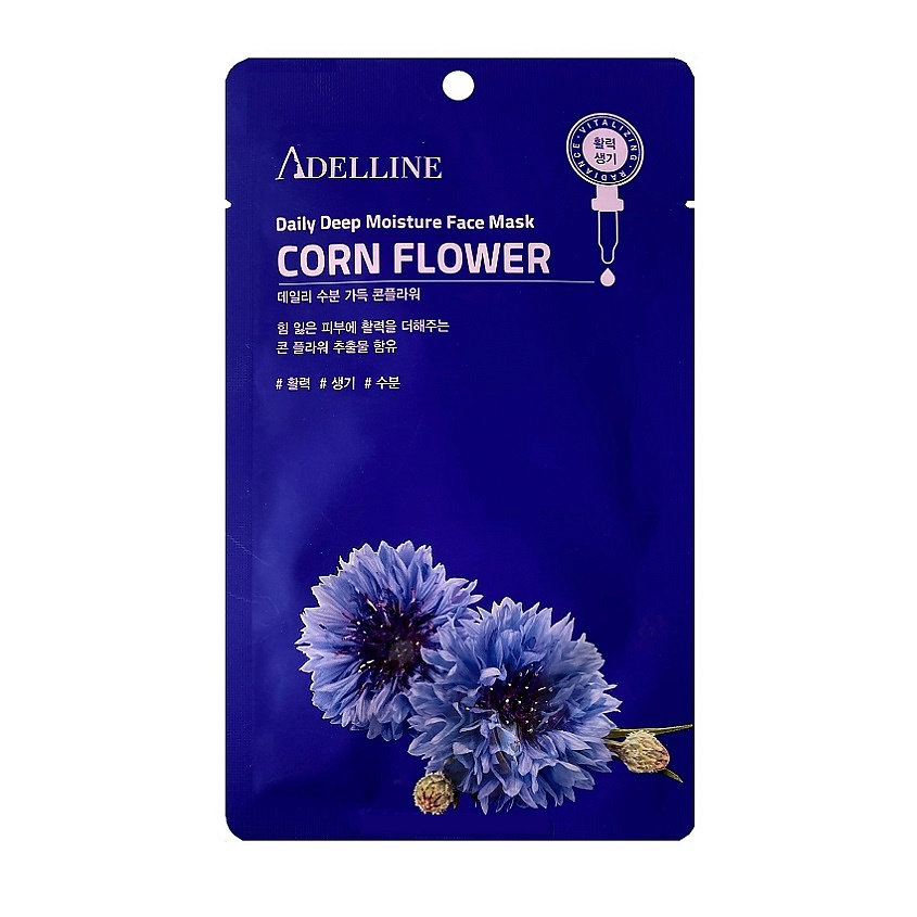 Изображение товара ADELLINE Восстанавливающая и увлажняющая маска с экстрактом василька, 20 г